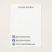 ベージュ大理石ネックレスイヤリングディスプレイカード (裏面)