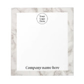 ベージュ大理石ノート ノートパッド (正面)