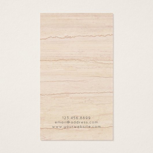 ベージュ大理石模様イヤリング表示カード (裏面)