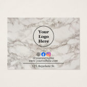 ベージュ大理石気に指示カード (裏面)