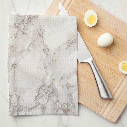 ベージュ大理石 キッチンタオル (四つ折り)