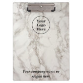 ベージュ大理石 クリップボード (正面)