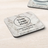 ベージュ大理石 コースター (左側)