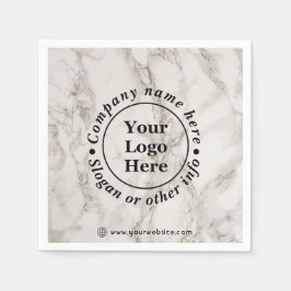 ベージュ大理石 スタンダードカクテルナプキン
