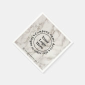 ベージュ大理石 スタンダードカクテルナプキン (角)
