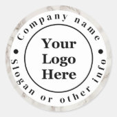 ベージュ大理石 ラウンドシール (正面)