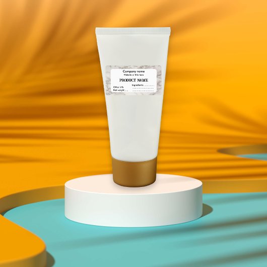 ベージュ大理石 ラベル