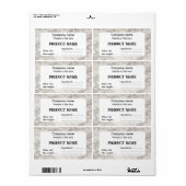 ベージュ大理石 ラベル (フルシート)