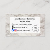 ベージュ大理石 ロイヤリティカード (裏面)