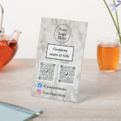 ベージュ大理石 台座サイン (インサイチュ)