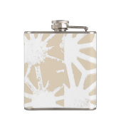 ベージュ幾何学模様 フラスク (裏面)