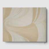 ベージュ抽象芸術ア中国のート結婚ズ ゲストブック (裏面)