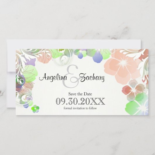 ベージュ数々のと色のパ救ンティー セーブザデート (正面)