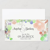 ベージュ数々のと色のパ救ンティー セーブザデート (正面/裏面)