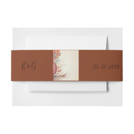 ベージュ族結婚民族 招待状ベリーバンド