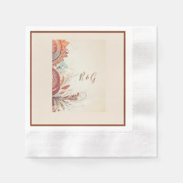 ベージュ族結婚民族 縁ありカクテルナプキン