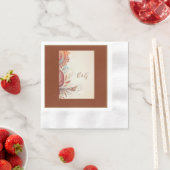 ベージュ族結婚民族 縁ありカクテルナプキン (インサイチュ)