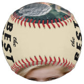 ベージュ最高のママ2 Photo Collage ソフトボール (裏面)