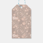 ベージュ模様 ギフトタグ (裏面)