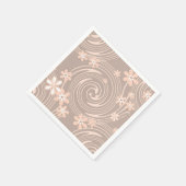 ベージュ模様 スタンダードカクテルナプキン (角)