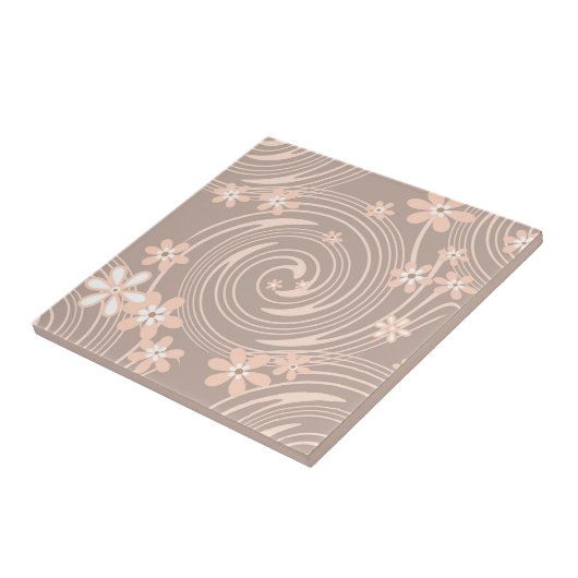 ベージュ模様 タイル (側面)