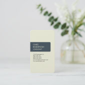 ベージュ炭の魅力魅力的名刺 名刺 (スタンド正面)