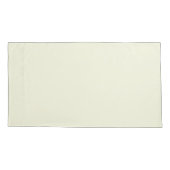 ベージュ無地のキングピローモダンケース 枕カバー (裏面-左)