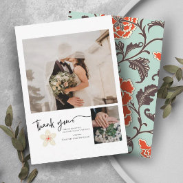 ベージュ牡丹の写真CHINOISERIE サンキューカード