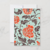 ベージュ牡丹の写真CHINOISERIE サンキューカード (裏面)