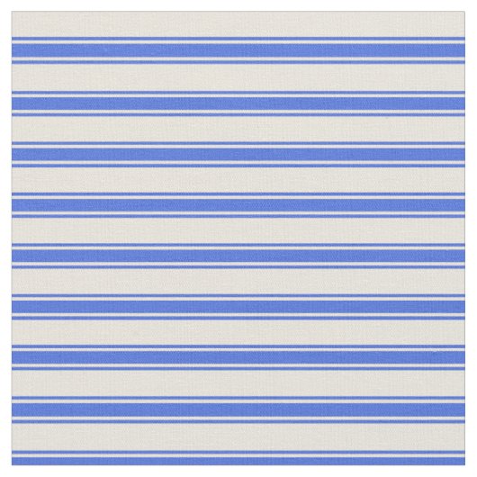 ベージュ王室のと青の色のストライプパターン ファブリック (クローズアップ)