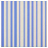 ベージュ王室のと青の色のパターン ファブリック (見本)