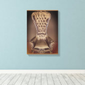 ベージュ王座 キャンバスプリント (インサイチュ (ウッドフロア))