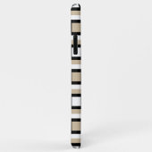 ベージュ白黒ミッドセンチュリー幾何学模様 Case-Mate iPhoneケース (裏面/右)