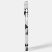 ベージュ砂のカップル名3写真コラージグリッド Case-Mate iPhoneケース (裏面 / 左)