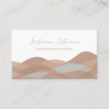 ベージュ砂浜抽象芸術波書道