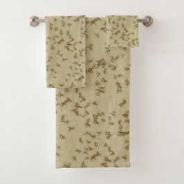 ベージュ研磨剤タオル設定 バスタオルセット