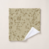 ベージュ研磨剤タオル設定 バスタオルセット (ウォッシュタオル)