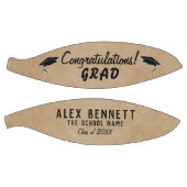 ベージュ素朴おめでとう卒業 バスケットボール (パネル)