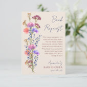 ベージュ素朴アクリルフローラブックリクエスト エンクロージャーカード (スタンド正面)