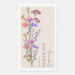 ベージュ素朴アクリルフローラブーケベビーシャワー