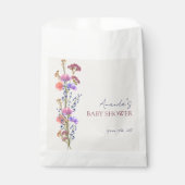 ベージュ素朴アクリルフローラブーケベビーシャワー フェイバーバッグ (正面)