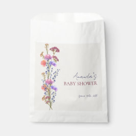 ベージュ素朴アクリルフローラブーケベビーシャワー フェイバーバッグ