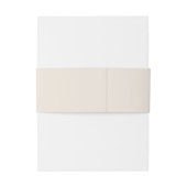 ベージュ素朴アクリルフローラブーケ結婚ーズ 招待状ベリーバンド (裏面例)