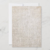 ベージュ素朴アクリルフローラブーケ結婚ーズ 招待状 (裏面)