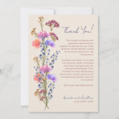 ベージュ素朴アクリルフローラ写真提供 ノートカード (正面)