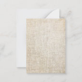 ベージュ素朴アクリルフローラ結婚ズ・サンキュー ノートカード (裏面)