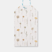 ベージュ素朴フローラワン間抜けグース1歳 ギフトタグ (裏面)