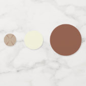 ベージュ素朴ブラウンイスラーム幾何独身の縁ど品 コンフェッティ (裏面)