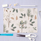 ベージュ素朴ホリデイ 薄葉紙 (クラフト)