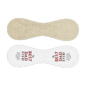 ベージュ素朴ホワイト最高のパパ永遠の父の日 野球ボール (パネル)